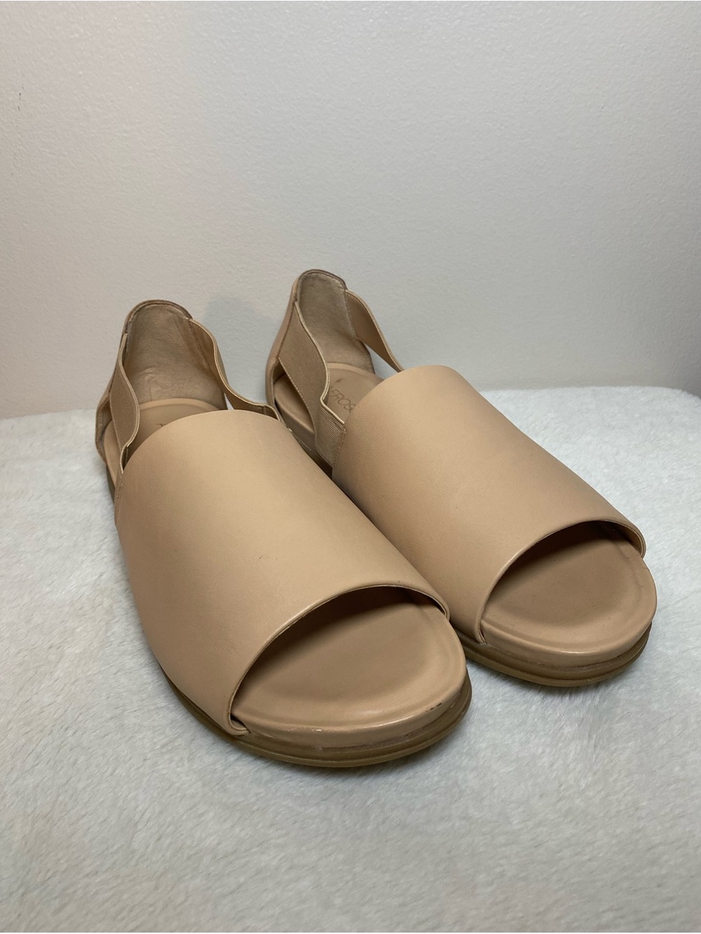 Aerosoles Nude Open-Toe Slingback Sandals 10.5W